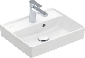 Villeroy & Boch Collaro Handwaschbecken 45x37x15cm, mit Überlauf, weiß alpin ceramicplus
