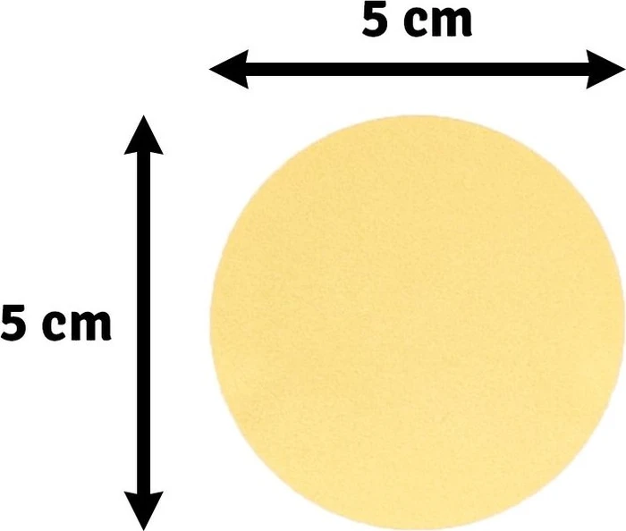Vaessen Creative Hebel-Motivstanzer Jumbo, Kreis, gold/weiß, 51mm