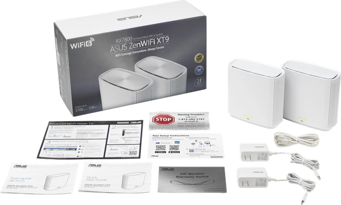 ASUS ZenWiFi AX XT9, AX7800, weiß, 2er-Pack