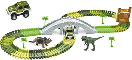 Amewi Magic Traxx Mini Set Dino-Park mit Brücke 108-teilig