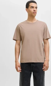 Jack & Jones Basic Organic Cotton T-Shirt kurzarm mocha meringue (Herren)