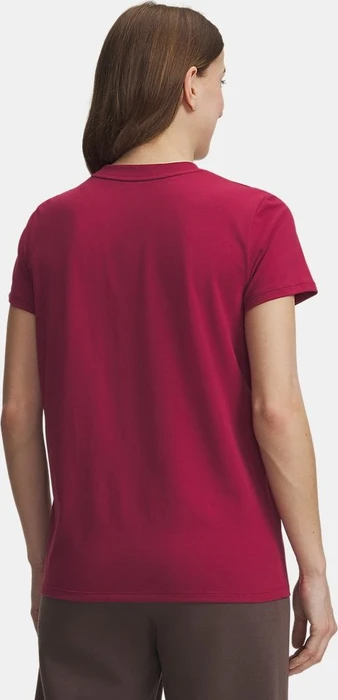 Under Armour Rival Core Funktionsshirt kurzarm claret/white (Damen)