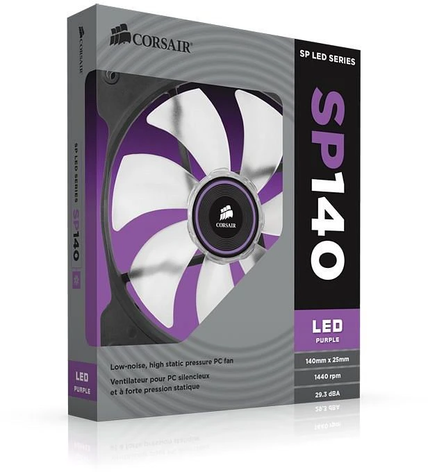 Corsair Air Series SP140 LED Purple High Static Pressure, 140mm