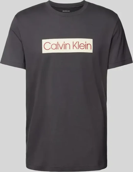 Calvin Klein Logo T-Shirt kurzarm phantom (Herren)