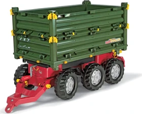 rolly toys rollyMultitrailer Anhänger 3-achsig grün