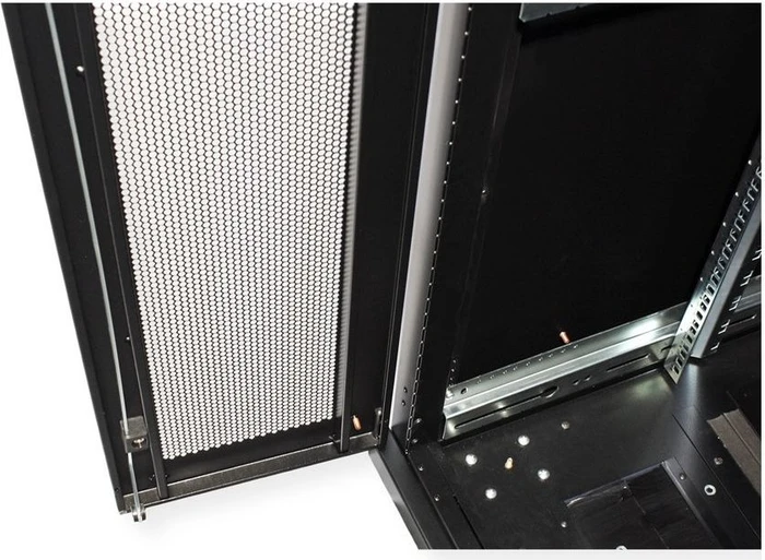 Roline / Secomp Pro Serie 19" Serverschrank 42HE, montiert, Gitternetztür, IP20, RAL 9005, 1200mm tief