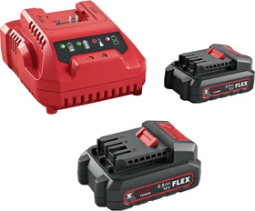 Flex Power 12-22 Q Starterset 12V, 2.5Ah, Li-Ionen, 2 Akkus [5.0Ah] [60Wh]