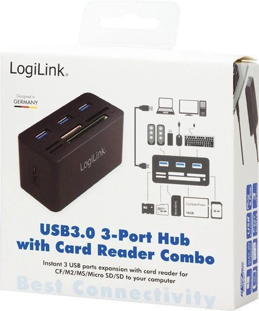 LogiLink Multi-Slot-Cardreader, USB 3.0 Micro-B [Buchse]