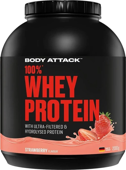 Body Attack 100% Whey Protein Strawberry Cream 2.3kg