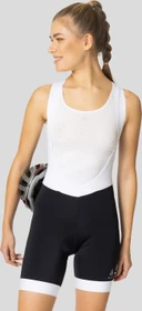 Odlo Zeroweight Tights Bib Fahrradhose kurz weiß/schwarz (Damen)