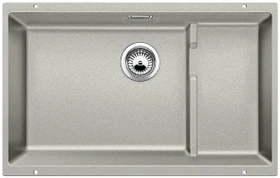Blanco Subline 700-U Level Unterbau Becken mittig mit Ablauffernbedienung perlgrau