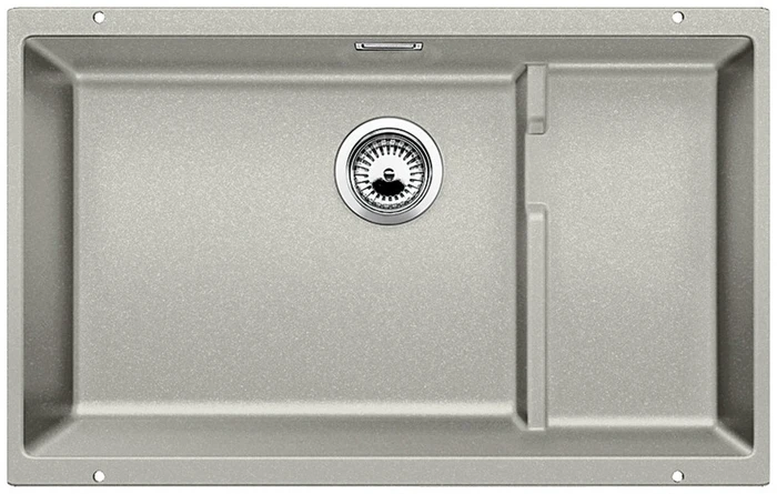 Blanco Subline 700-U Level Unterbau Becken mittig mit Ablauffernbedienung perlgrau