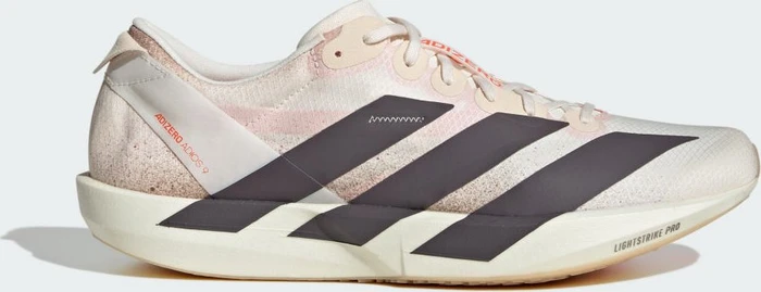 adidas Adizero Adios 9 chalk white/grey strata/impact orange (Herren)