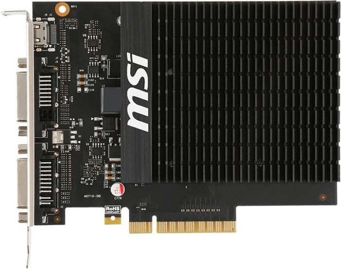 MSI GeForce GT 710 2GD3H H2D, 2GD3H H2D, 2GB DDR3, 2x DVI, Mini HDMI