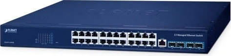 Planet GS-6311 Rackmount Gigabit Managed Switch, 24x RJ-45, 4x SFP+