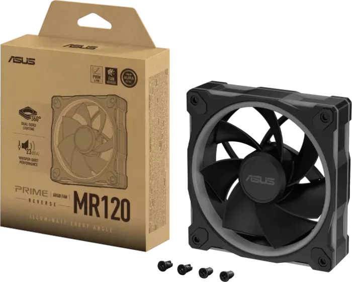 ASUS MR120 ARGB Reverse Blade, schwarz, 120mm
