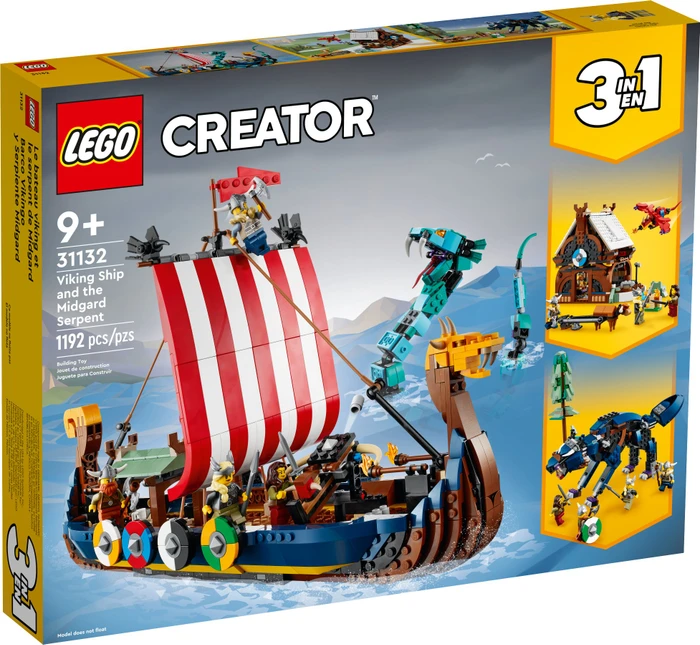 LEGO Creator 3in1 - Wikingerschiff mit Midgardschlange