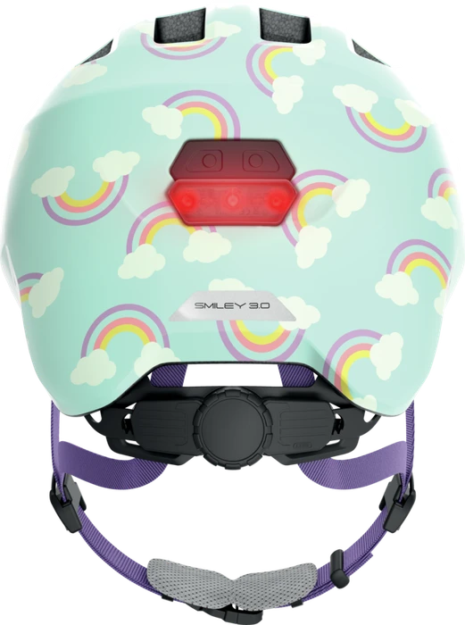ABUS Smiley 3.0 LED Kinderhelm blue rainbow