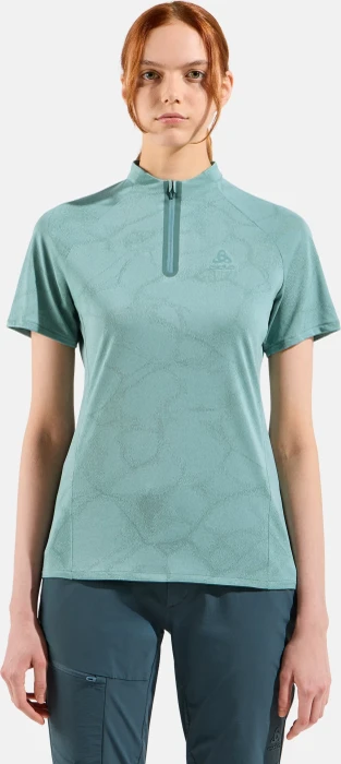 Odlo Ascent Chill-Tec Poloshirt kurzarm arctic melange (Damen)