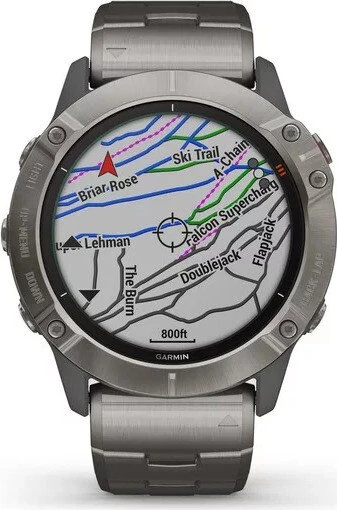 Garmin Fenix 6X Pro Solar titanium/vented titanium