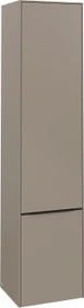 Villeroy & Boch Subway 3.0 Hochschrank, 2 Türen, 400x1710x362mm taupe