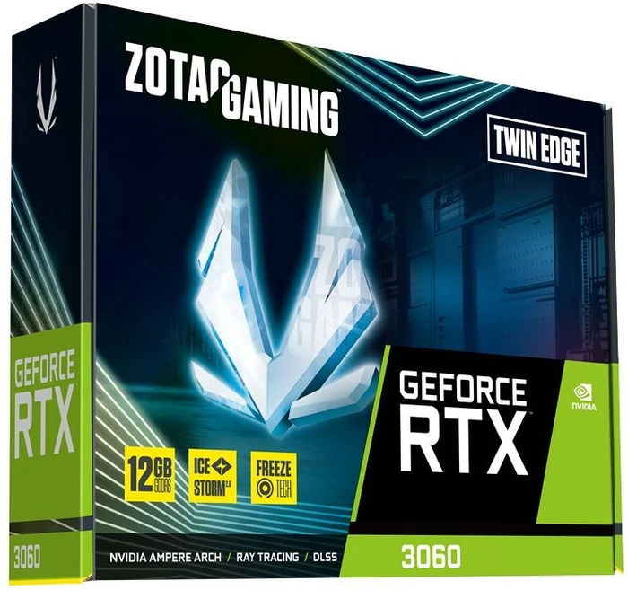 Zotac Gaming GeForce RTX 3060 Twin Edge, 12GB GDDR6, HDMI, 3x DP