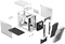 Fractal Design Torrent Nano White TG Clear Tint, Glasfenster, Mini-ITX Vorschaubild