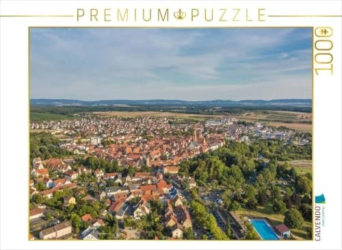 Calvendo Volkach aus der Luft mit Schwimmbad und Altstadt