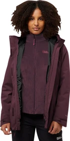 Jack Wolfskin Rotwand 3in1 Funktionsjacke amaranth (Damen)