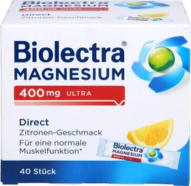 Biolectra Magnesium 400mg ultra direct Zitrone Micro-Pellets, 40 Stück