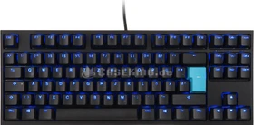 Ducky One 2 TKL PBT, LEDs blau, schwarz, MX BLUE, USB, DE