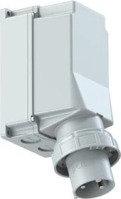 PCE CEE-Wandgerätestecker 125A 3p 1h IP67 POWER TWIST
