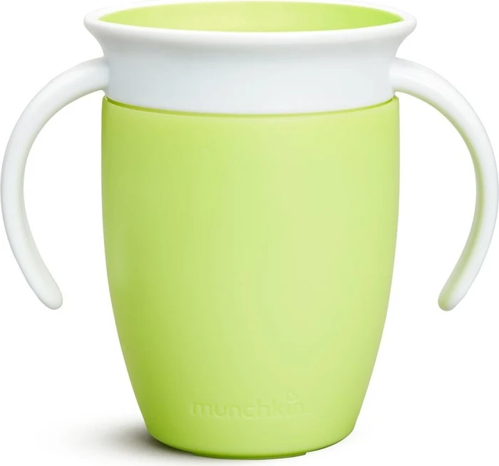 Munchkin Miracle 360° Übungstasse Trinkbecher, 6+M, 207ml, grün