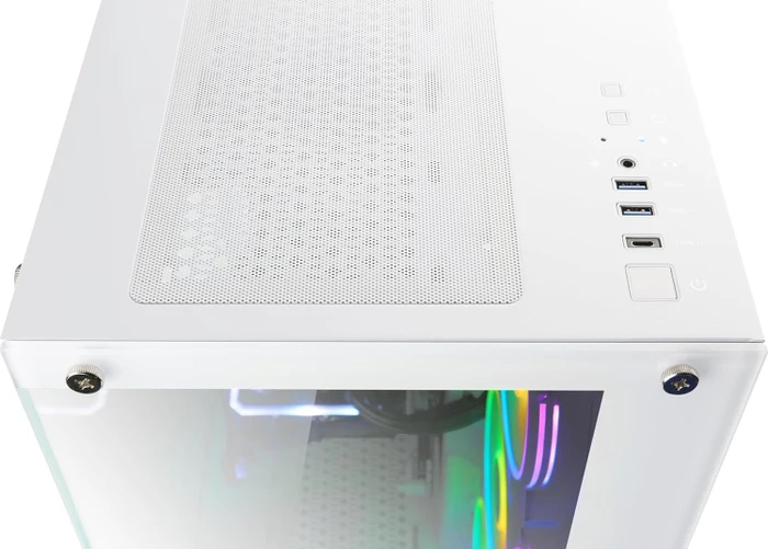 CSL-Computer Vitrum, weiß, Glasfenster