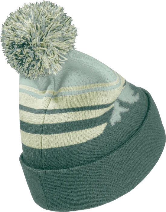 Jack Wolfskin Stripy Pompom Beanie sago palm (Junior)