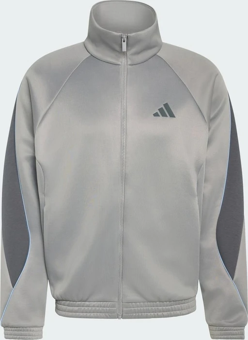 adidas Stadium Trainingsjacke charcoal solid grey/grey six/glow blue (Herren)