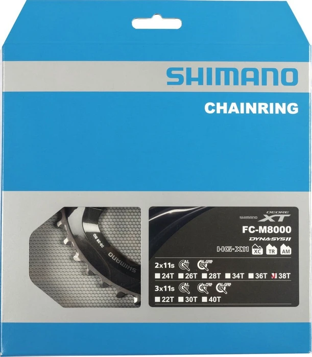 Shimano XT M8000 38 Zähne Kettenblatt