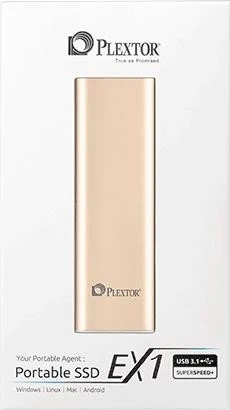 Plextor EX1, gold, 256GB, USB-C 3.1