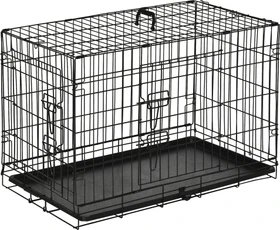 PawHut Transportkäfig Größe M schwarz