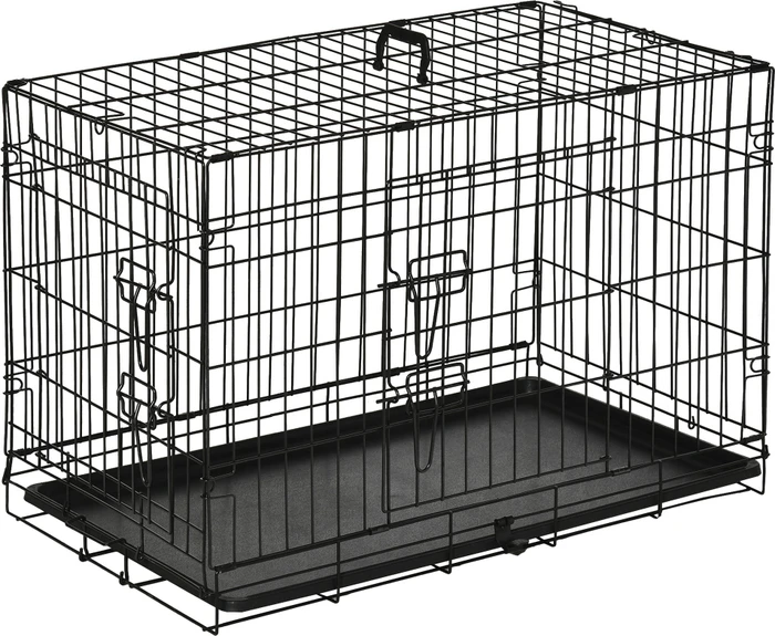 PawHut Transportkäfig Größe M schwarz
