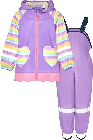 Playshoes Regen Anzug Matschanzug einhorn flieder (Junior)