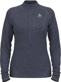 Odlo Tencia Mid Layer Half-Zip Funktionsshirt langarm india ink melange (Damen)