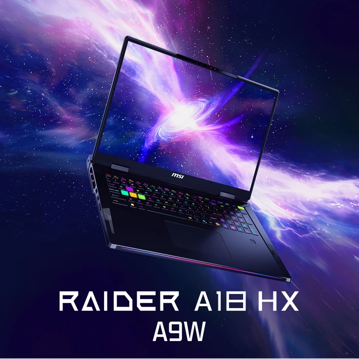 MSI Raider A18 HX A9WIG-080, Core Black, Ryzen 9 9955HX3D, 64GB RAM, 2TB SSD, GeForce RTX 5080, DE