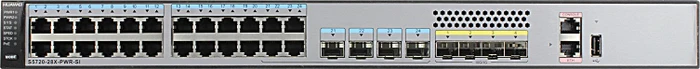 Huawei S5720SI Rackmount Gigabit Smart Switch, 24x RJ-45, 4x SFP+, 4x RJ-45/SFP, 740W PoE+