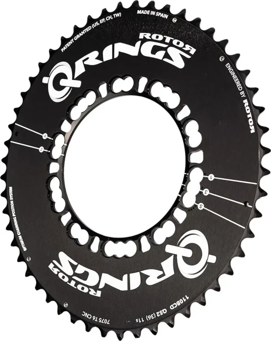 Rotor Q-Rings Road Aero 5-Arm 110 BCD 52 Zähne Kettenblatt