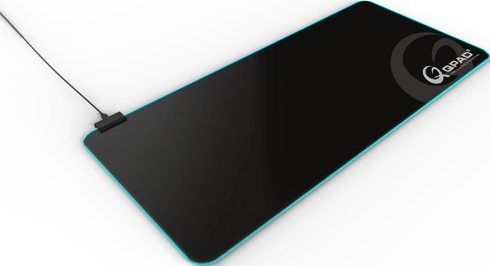 QPAD FLX900 Pro Gaming RGB Mousepad, Large Size, schwarz