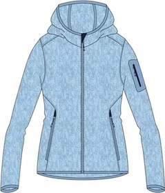 CMP Knit Tech Fleece Hoody Jacke niagara/b. blue (Damen)