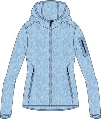 CMP Knit Tech Fleece Hoody Jacke meliert (Damen)