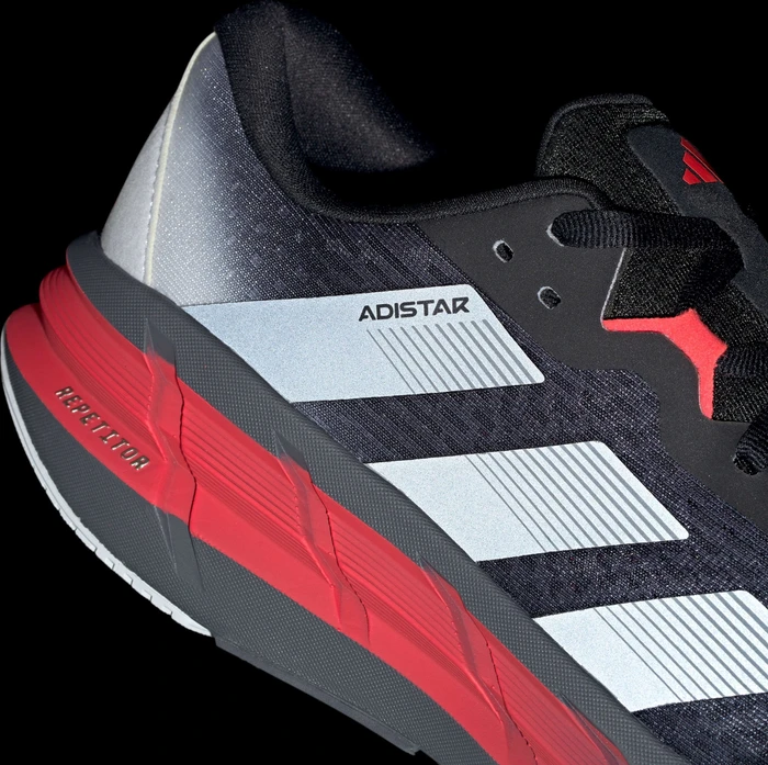 adidas Adistar 3 core black/iron metallic/lucid red (Herren)
