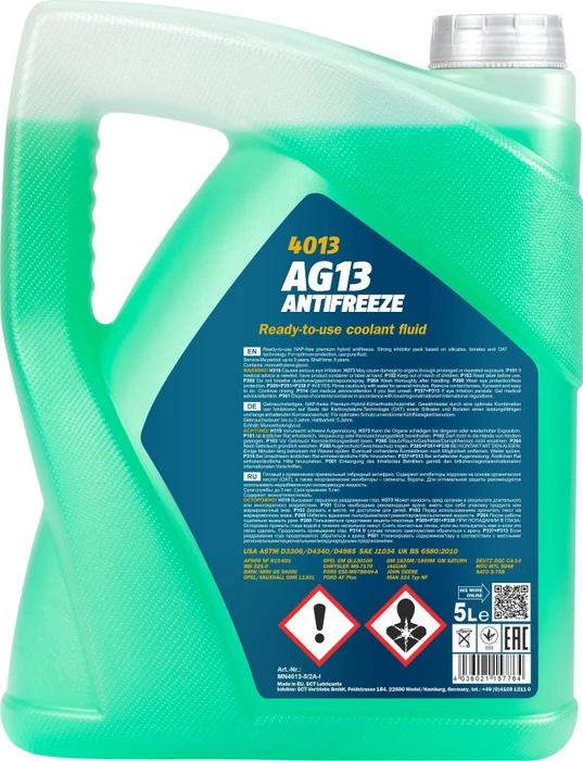 Mannol Antifreeze AG13 -40 °C Hightec 5l